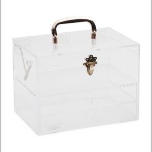 - Tanioki Acrylic Gold Beauty Storage Carriage Case